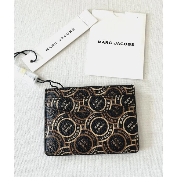 New Marc Jacobs Card Case Black Multi - Picture 2 of 3